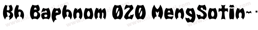 Kh Baphnom 020 MengSotin字体转换